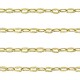 DQ Metalen jasseron ankerketting 4x2mm Goud